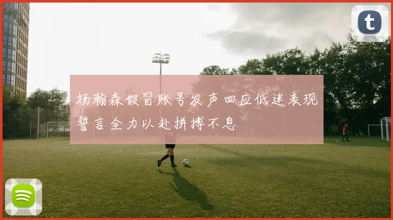 杨瀚森假冒账号发声回应低迷表现誓言全力以赴拼搏不息
